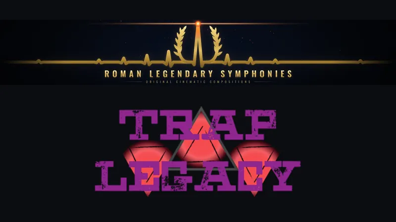Roman Legendary Symphonies and Trap Legacy channel art side by side
